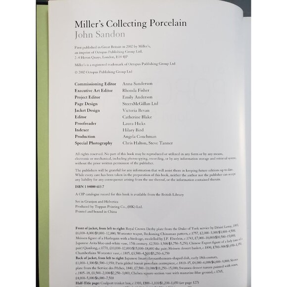 Miller’s Collecting Porcelain – John Sandon, 2002 Hardcover Reference Guide - Picture 9 of 10